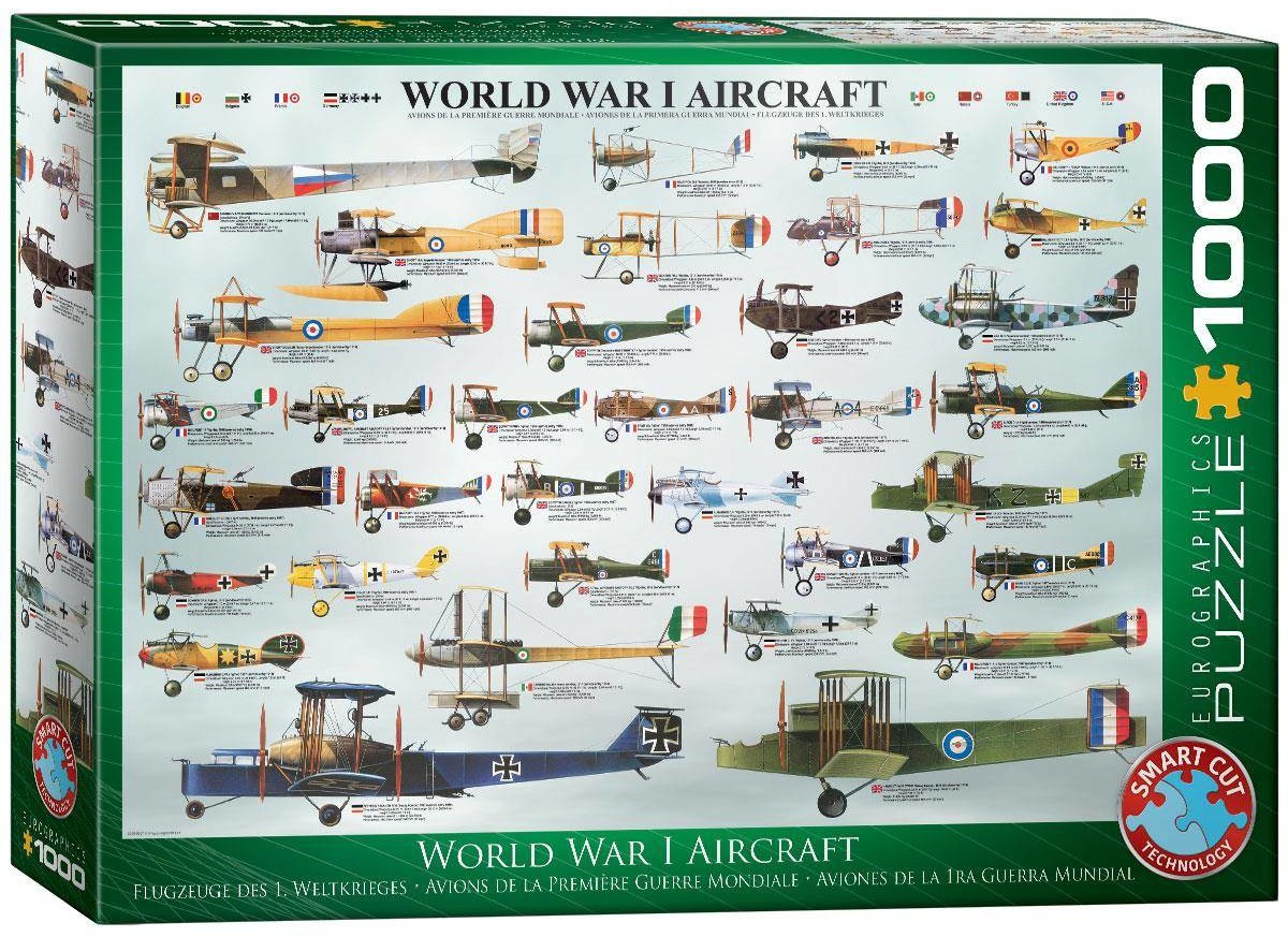 Eurographics Puzzle 1000 World War I Aircraft 6000-0087 -