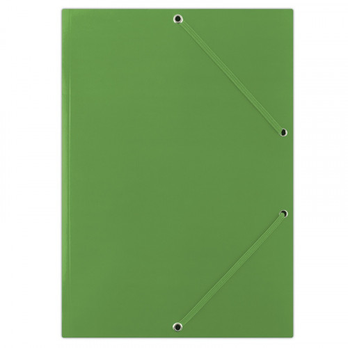 Donau Teczka z gumką , karton, A4, 400gsm, zielona FEP06G