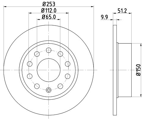 HELLA PAGID Tarcza hamulcowa PAGID 8DD355109-601