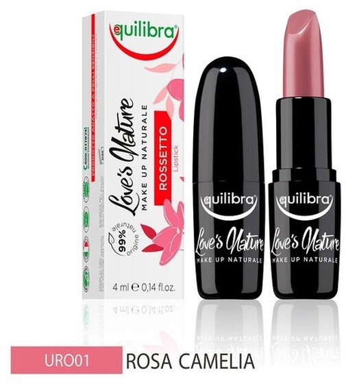 EQUILIBRA Loves Nature pomadka do ust 01 Rosa Camellia 4ml