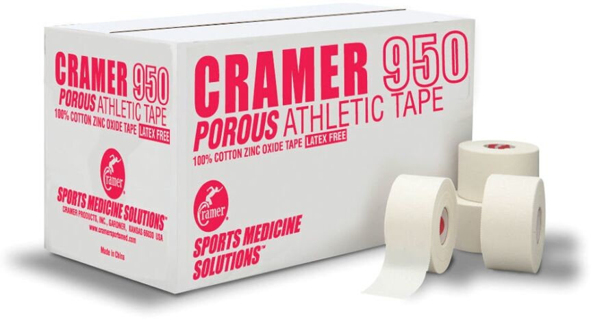 Cramer Products Inc Cramer 950 Athletic Tape taśma do tejpowania 3,8cm x 13,7m 24 rolki biała CR480950