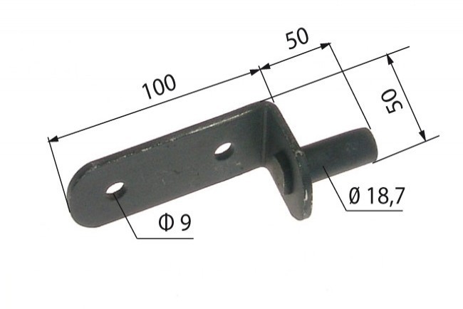Zaczep budowlany 1000 do przykręcenia fi 18mm