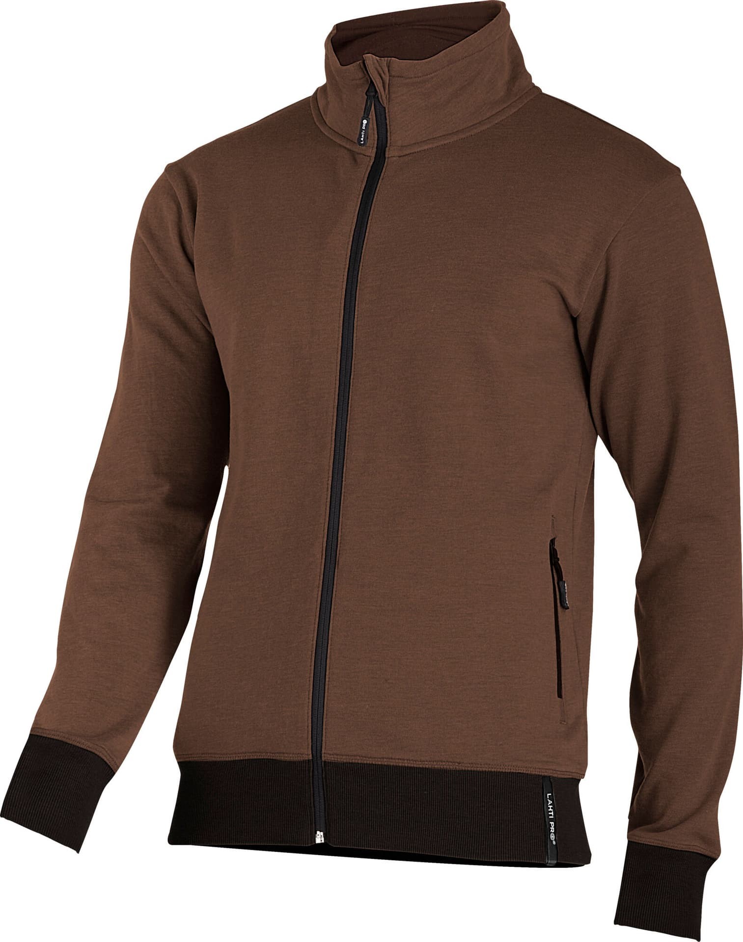 Bluza z suwakiem brązowa 