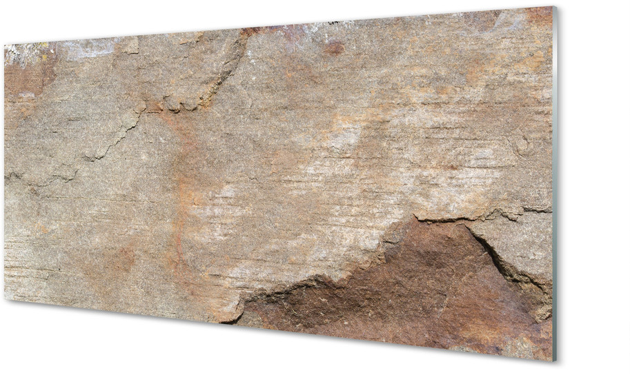Tulup.pl Szklany Panel Kamień marmur ściana 140x70cm