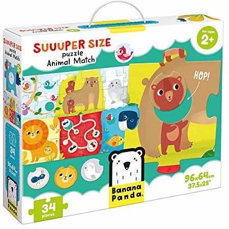 Banana Panda Suuuper Size Puzzle Animal Match  olbrzymi puzzle i akcja przyporządkowania dla dzieci od 2 roku życia