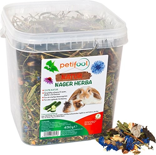 petifool gryzoni-paszy nastolatków herba osobno, naturalny i zdrowy króliczek podszewka, 1er Pack (1 X 430 G) 990080