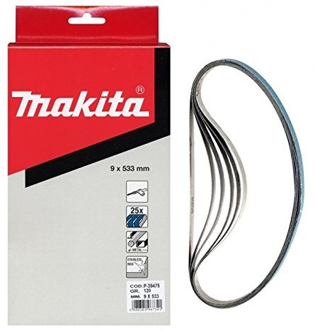 Makita taśma szlifierska, 9 MM, K120, 25 sztuki, P-39475