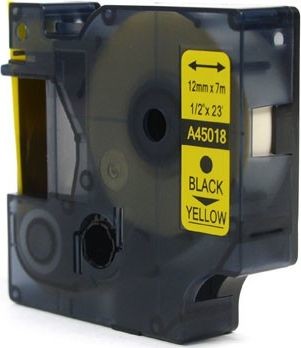 Dymo Taśma D1 Czarny na Żółtym 12mm x 7m LM100 LM110 LM120 LM150 LM160 LM200 LM210D LM220 LM260 LM280 LM300 45018