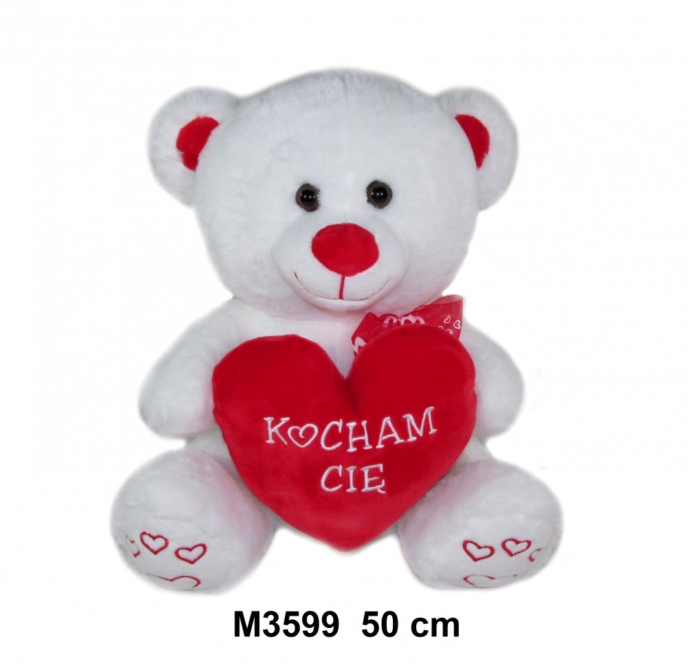 Sun-day Pluszak Miś 50cm Sa Siedzacy z Sercem M3599