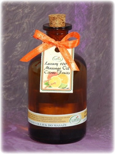 Lavea Olejek do masażu OWOCE CYTRUSOWE - flakon 125ml Lavea_Olejek-masaz-Cytrusy