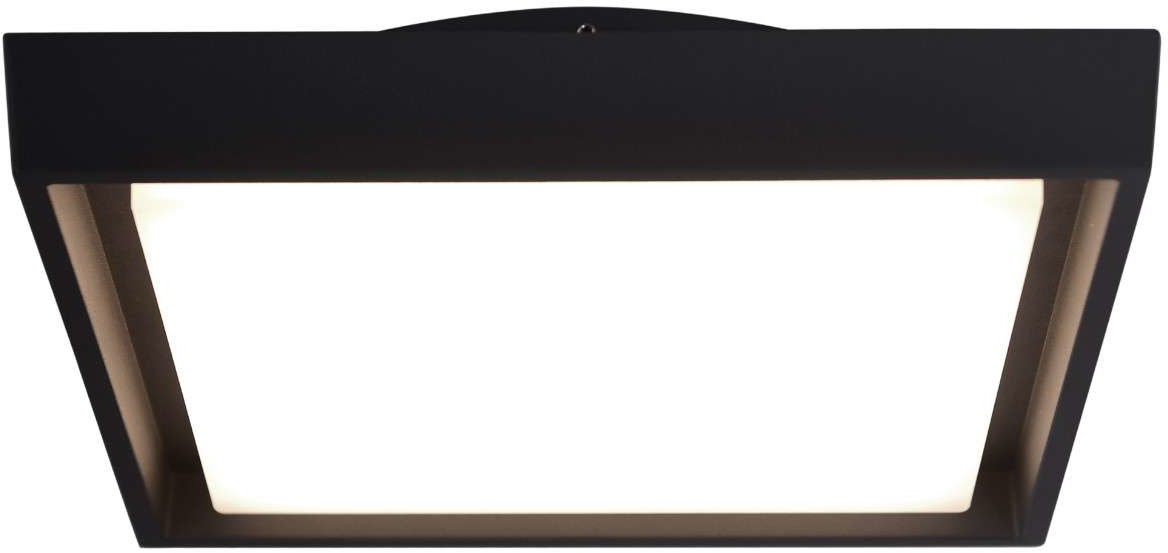 Nave Natynkowa LAMPA sufitowa 1276797 kwadratowa OPRAWA plafon LED 25W do łazienki IP54 czarny 1276797