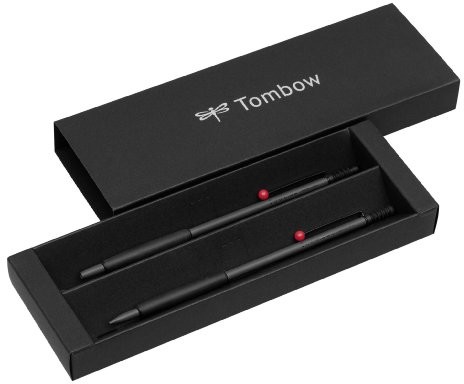 Tombow Zoom 707 zestaw długopis z ołówkiem automatycznym, szary/czarny/czerwony PLZ-211-1