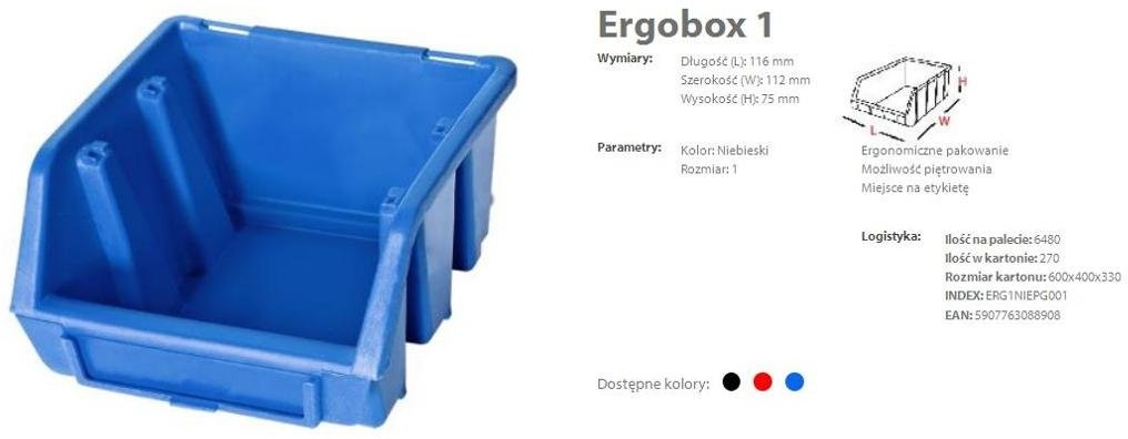 PATROL Group Ergobox 1 GROUP, 116 x 112 x 75mm