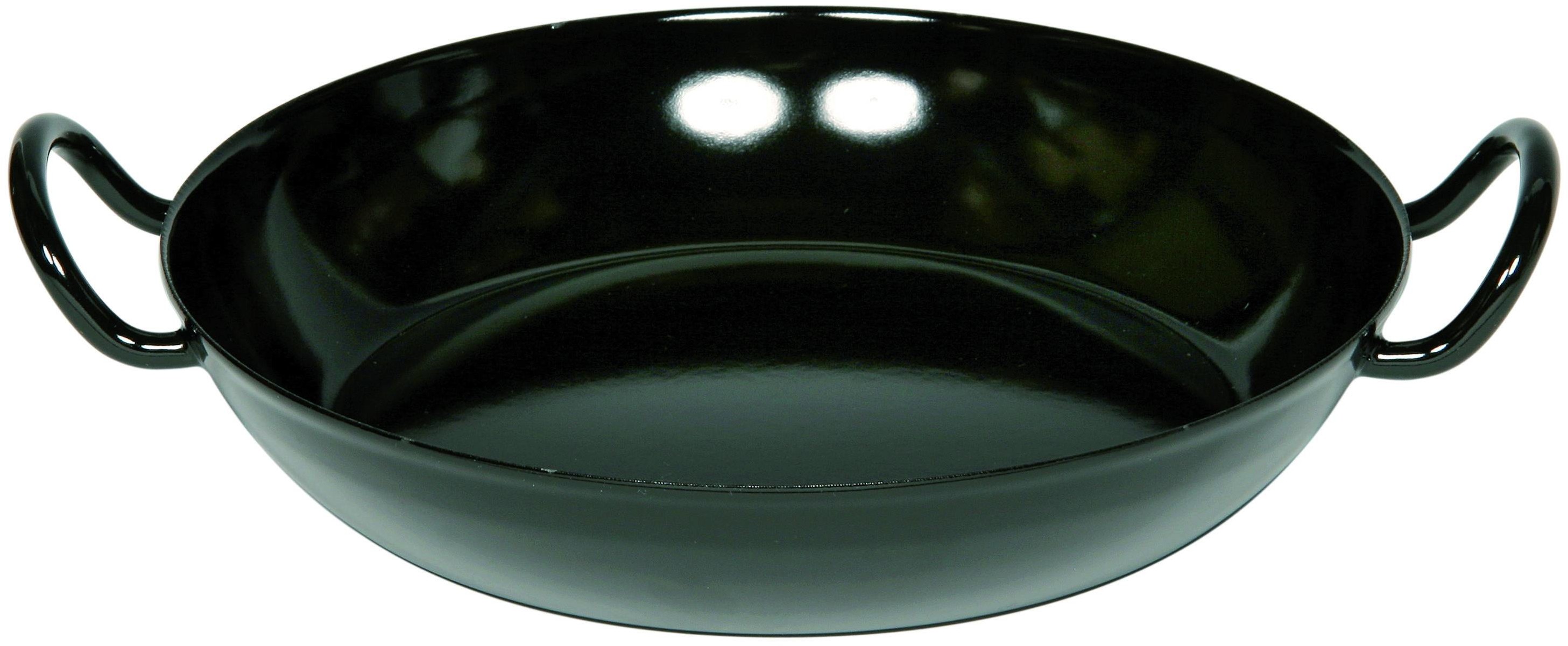 Riess Patelnia głęboka do serwowania 30 cm czarna CLASSIC Schwarzemaille