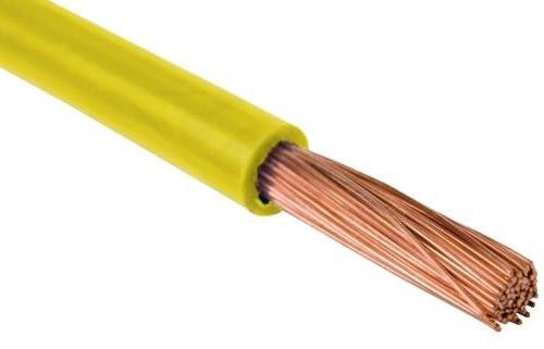Elektrokabel Przewód okrągły LGY 1x2,5 żółty 450/750V LGY 1x2,5 ŻÓŁ