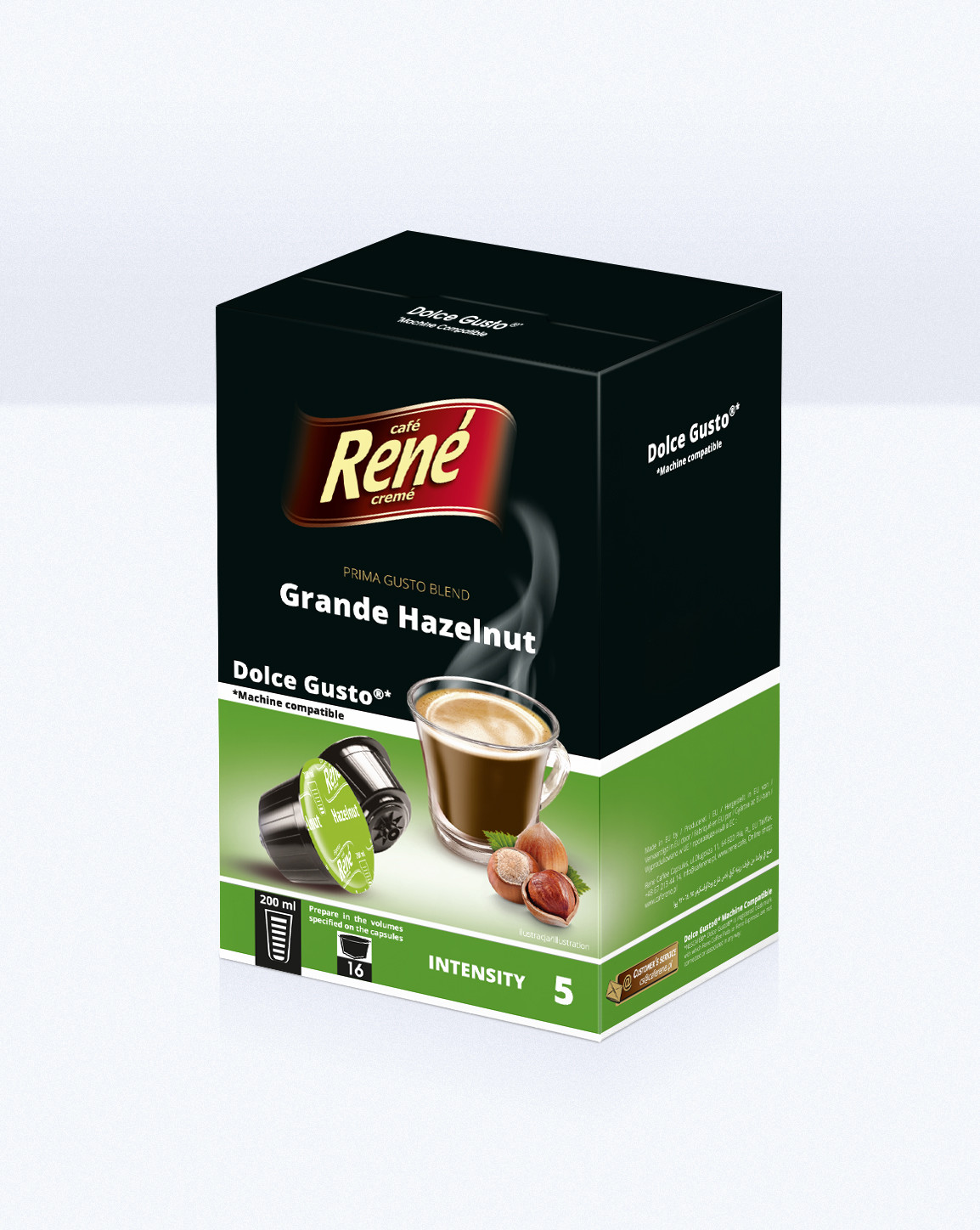 Rene Coffee Rene Grande Hazelnut kapsułki do Dolce Gusto - 16 kapsułek
