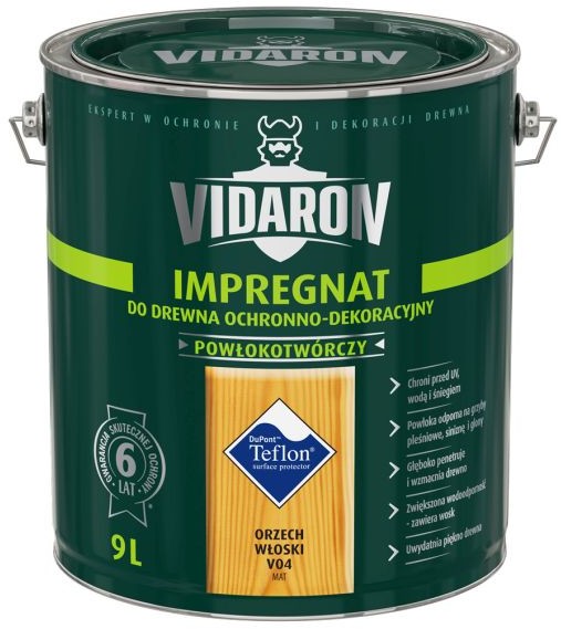 Vidaron Impregnat do drewna orzech w$13429oski 9 l