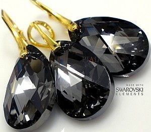 Arande SWAROVSKI NOWOŚĆ komplet NIGHT ZŁOTE SREBRO 1552478646