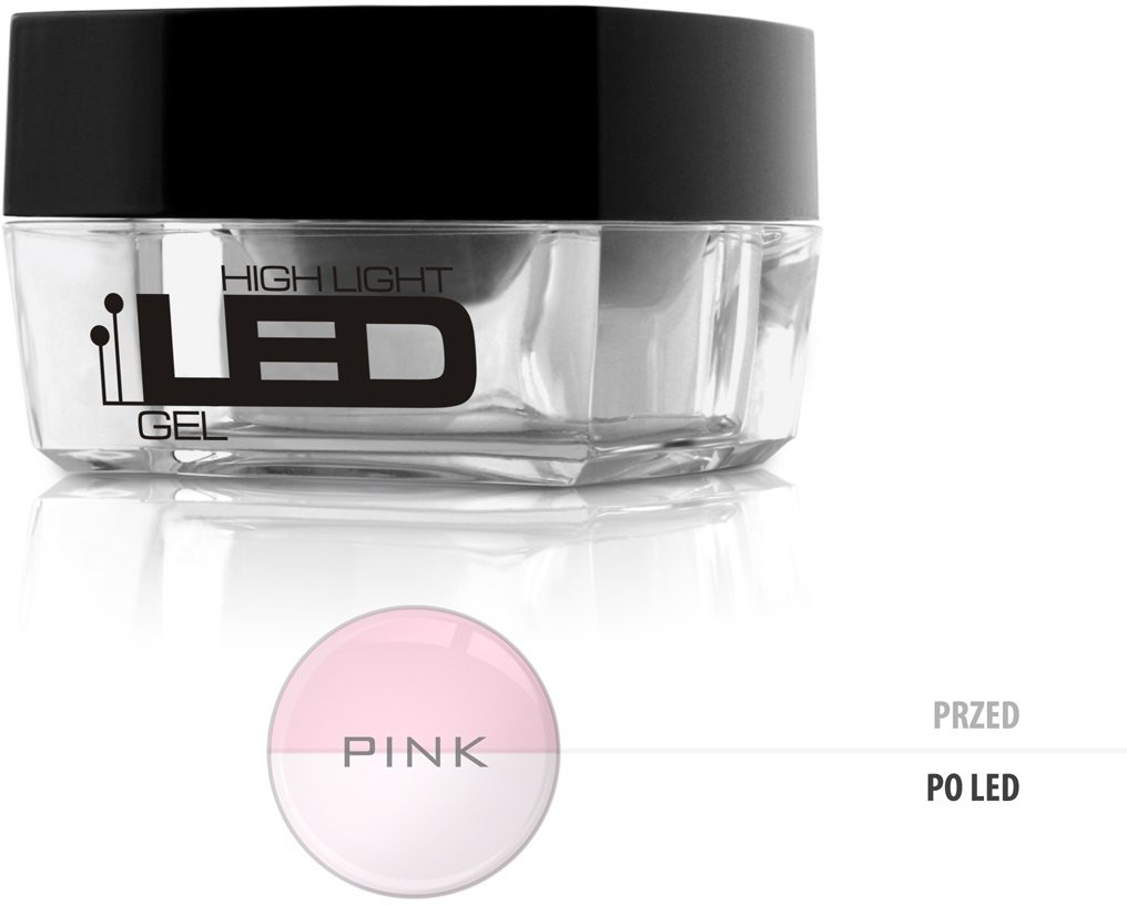 Silcare High Light Led Gel średniogęsty jednofazowy żel do paznokci Pink 15g