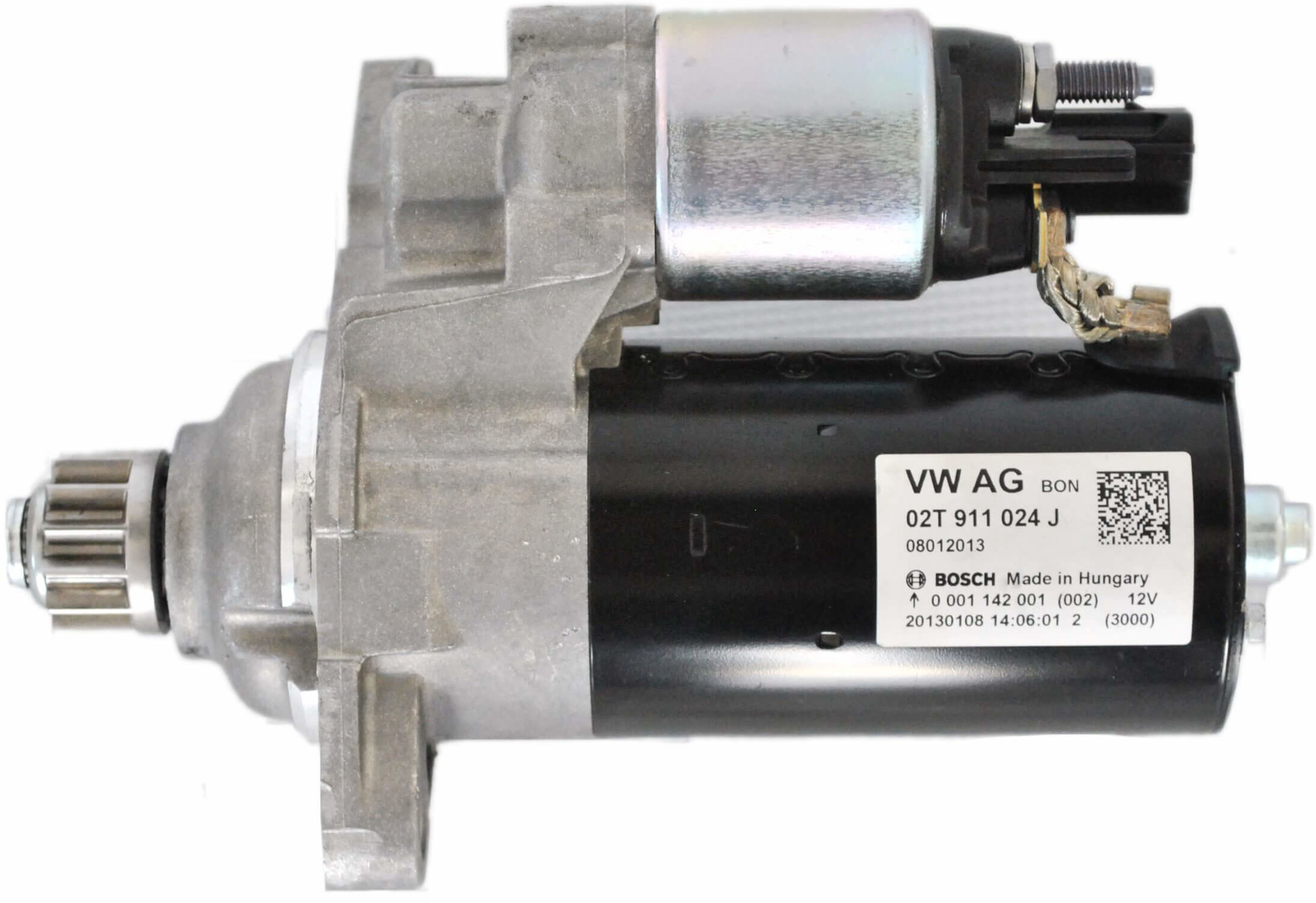 BOSCH Nowy Oryginalny Rozrusznik 02T911024J fur Vw Golf 5 6 Passat Touran Polo Audi A1 A3 Skoda Fabia Seat Leon Toledo