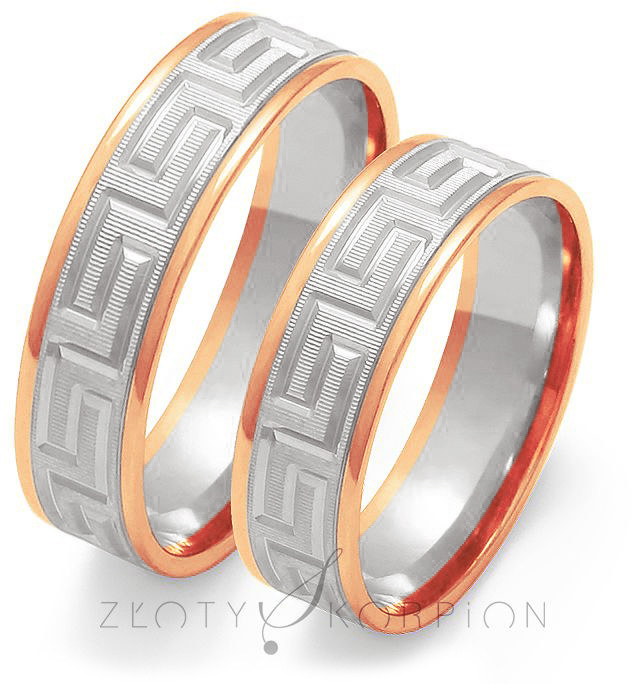Złoty Skorpion Obrączki ślubne Złoty Skorpion wzór Au-OE188 Au-OE188-2