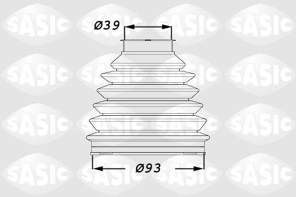 SASIC OSŁONA PRZEGUBU 1900015 ZEW CITROEN C4 2.0 HDI 04