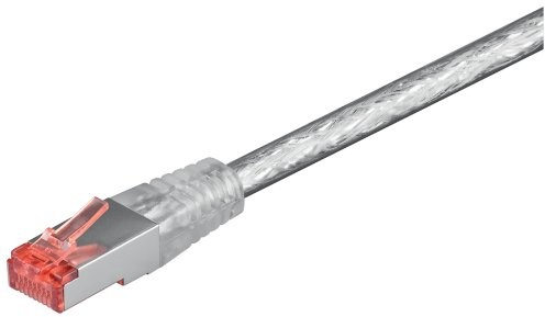 Wentronic Cat6 SSTP kabel sieciowy (2 X RJ45, 2 m) przezroczysty 4040849935503