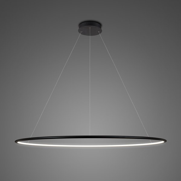 Altavola Design lampa wisząca Ledowe Okręgi No.1 czarna in 4k