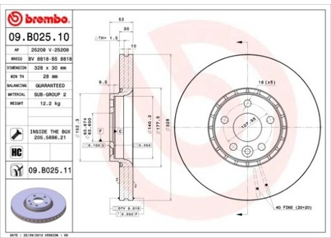 BREMBO 09.B025.11