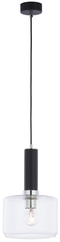 Jupiter 1855 - VA1 - Żyrandol na lince VANES 1xE27/60W/230V srebrny/czarny