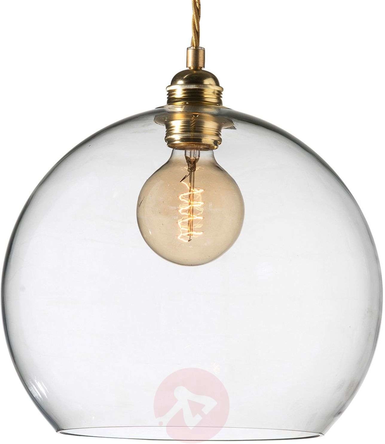 EBB & FLOW EBB & FLOW Rowan Pendellampe Klarglas, gold  28cm