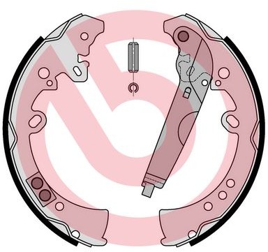 BREMBO Zestaw szczęk hamulcowych S 83 570 S 83 570