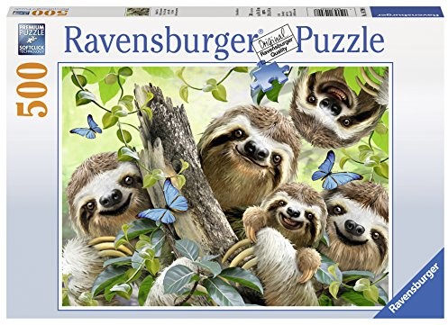 Ravensburger puzzle 14790 LENIWIEC kijek do selfie