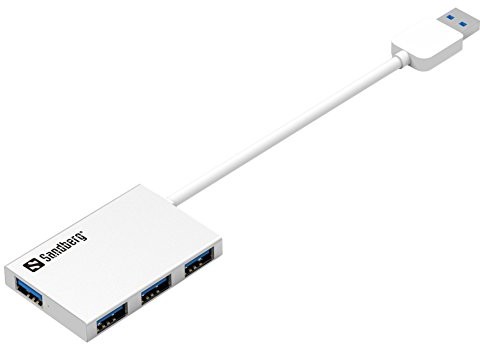 Sandberg 133  88 USB 3.0 Pocket Hub 4 port Srebrny 133-88