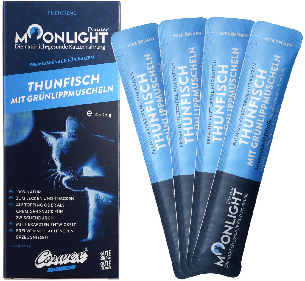 Moonlight Dinner Dinner FILETCREME Tuńczyk z Omułkiem 4x15g