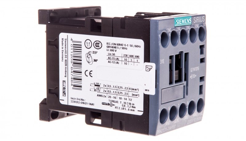 Siemens Stycznik pomocniczy 3A 3Z 1R 230V AC S00 3RH2131-1AP00 3RH2131-1AP00