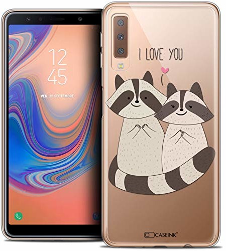 Samsung Caseink Etui ochronne do Galaxy A7 2018, ultracienkie, Sweetie Racoon Love CRYSPRNTA72018RACOONLOVE