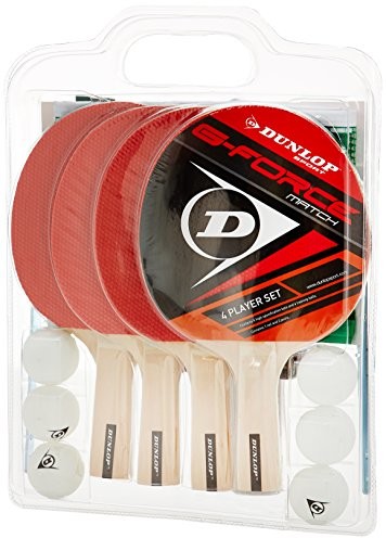 Dunlop G-Force Match zestaw do tenisa stołowego dla 4 graczy, 1 rozmiar 679176