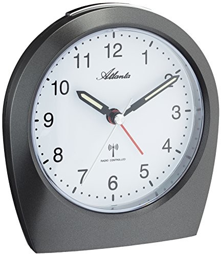 Atlanta budzik Analog antracyt 1824  4 1824-4