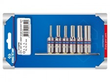 KING TONY KPL.NASADEK GWIAZDKOWYCH 3/8'''' 6 CZĘŚCI DŁUGIE E4-E14 KY3116PR [7498468]