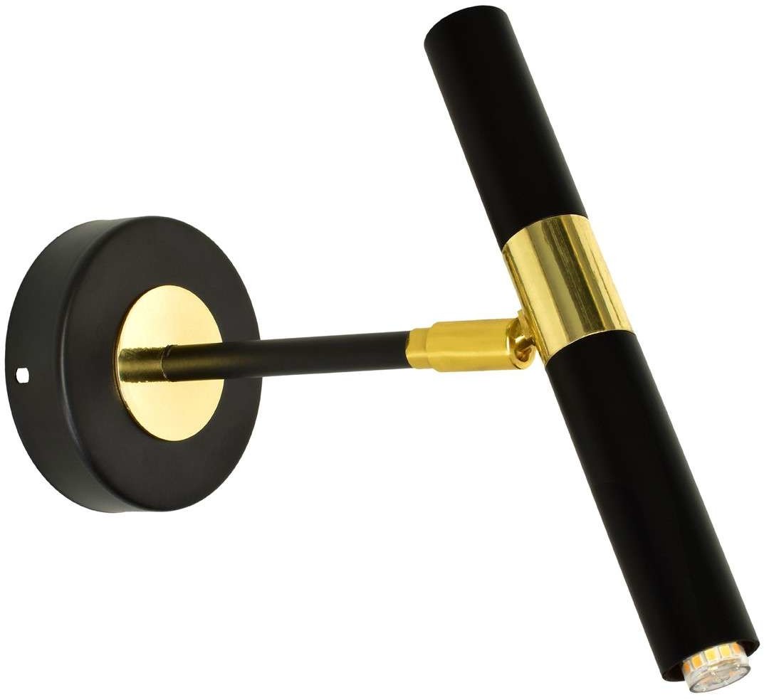 Milagro Kinkiet MONZA BLACK / GOLD 1xG9 8W MLP6332 MLP6332