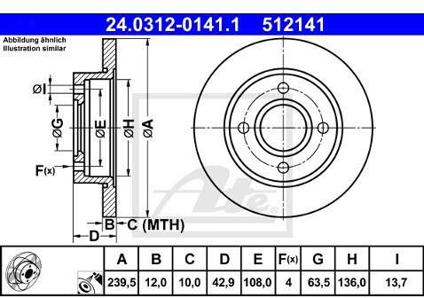 ATE (Continental Aftermarket GmbH) 24.0312-0141.1
