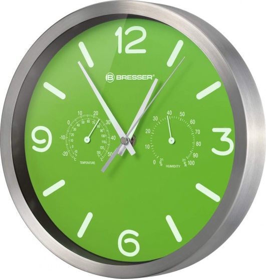 NoName zegar ścienny MyTime25 cm aluminium zielony twm_421666