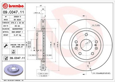 BREMBO 09.C047.11 09.C047.11
