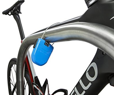 Hiplok FX Flex zamek liczb do roweru Cable Lock kompaktowy łatwe mocowanie Clip Przenośny spodni, HL-Loc-0051, niebieski, jeden rozmiar FX1CY_Cyan