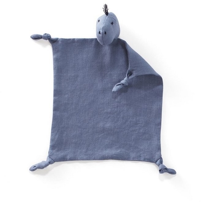 Kids Concept Przytulanka Lniana Dino Blue