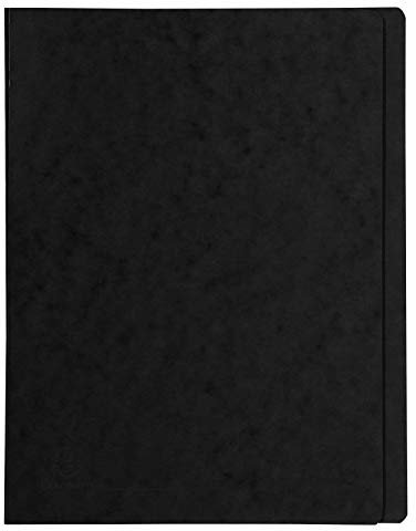 Exacompta Exacompta 39991E Skoroszyt z nadrukiem z ekstra mocnej tektury Colorspan, 24 x 32 cm, A4, do 350 kartek, 1 sztuka, czarny 39991E
