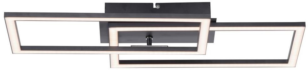 Paul Neuhaus Lampa sufitowa czarna 54 cm z 3-stopniową regulacją ściemniania LED - Georgi