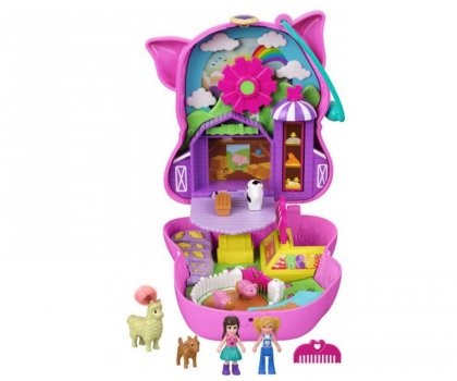 Mattel Polly Pocket Kompaktowe Zestawy Piggy on the farm FRY35 GTN16