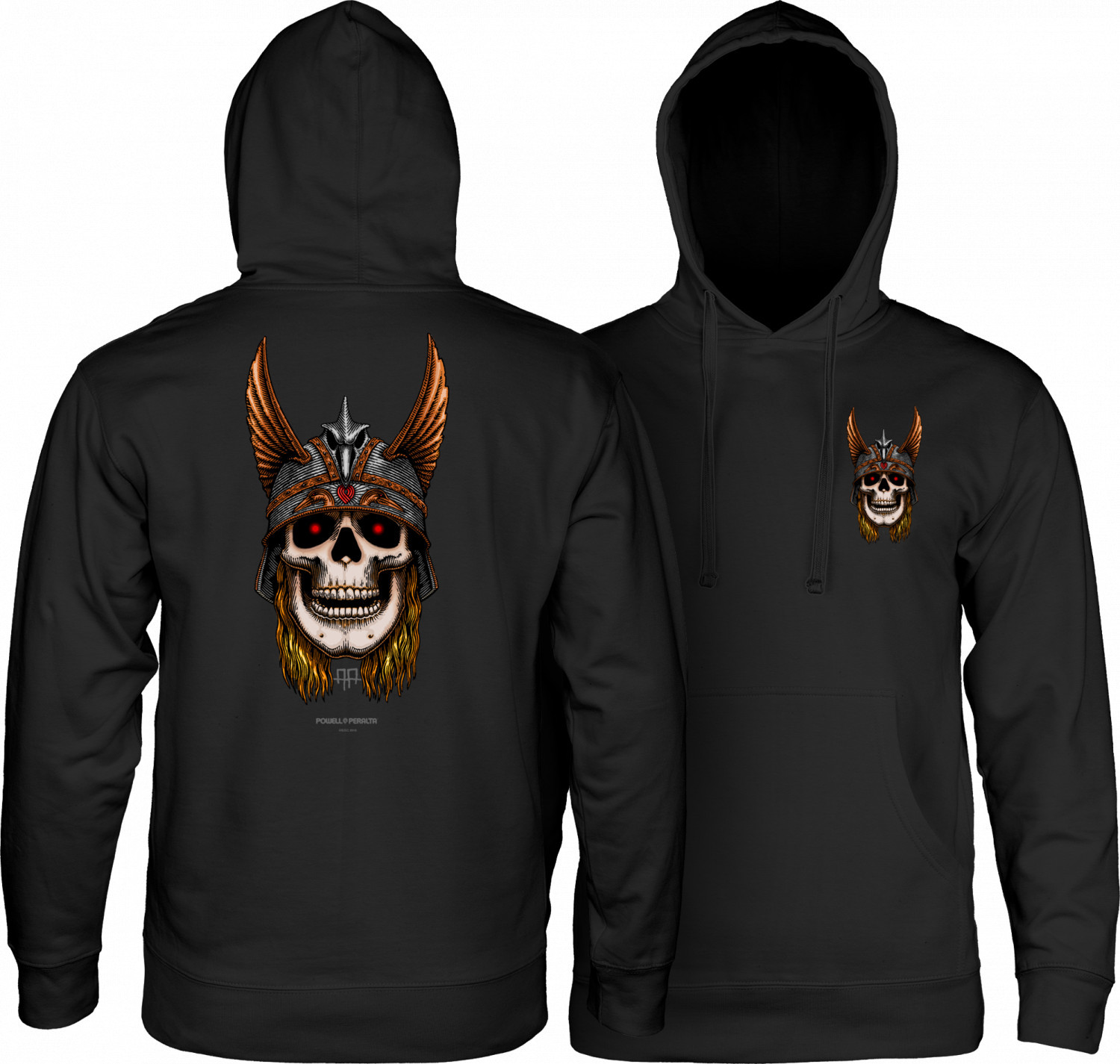 POWELL PERALTA bluza męska POWELL PERALTA ANDERSON SKULL HOOD Black